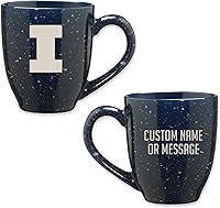 Vista 12 de Rico Industries NCAA UCLA Bruins Royal Blue - Taza de café de cerámica moteada grabada con láser de 16 onzas