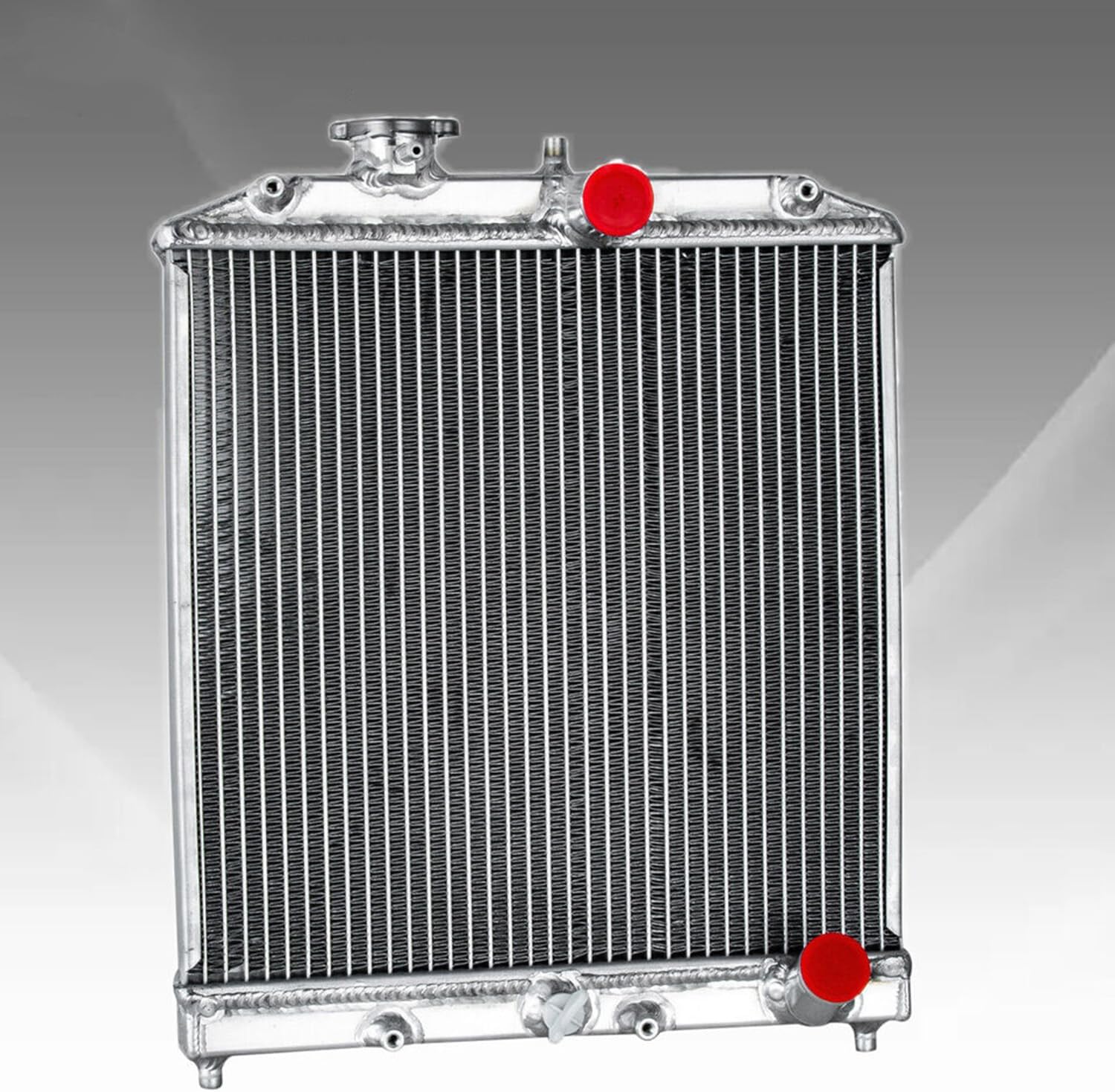 92-00 Civic Radiator, Full Aluminum Radiator Compatible With 1992-2000 93 Honda Civic EG EK/Del Sol/Integra B16 B18 D15 D16 Manual Cooling Radiators