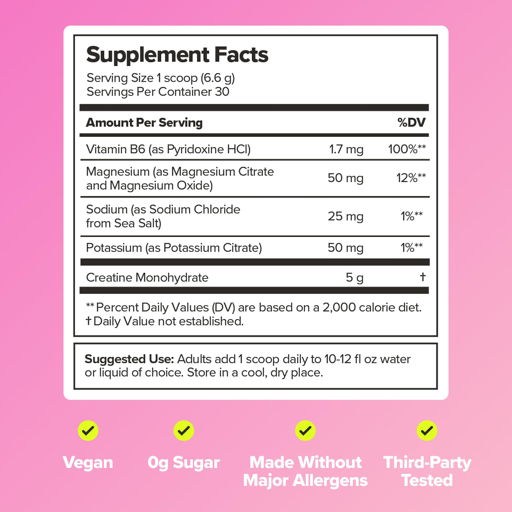 FLO Women's Creatine + Electrolytes for Strength & Tone – 30 Servings — Amazon image 5