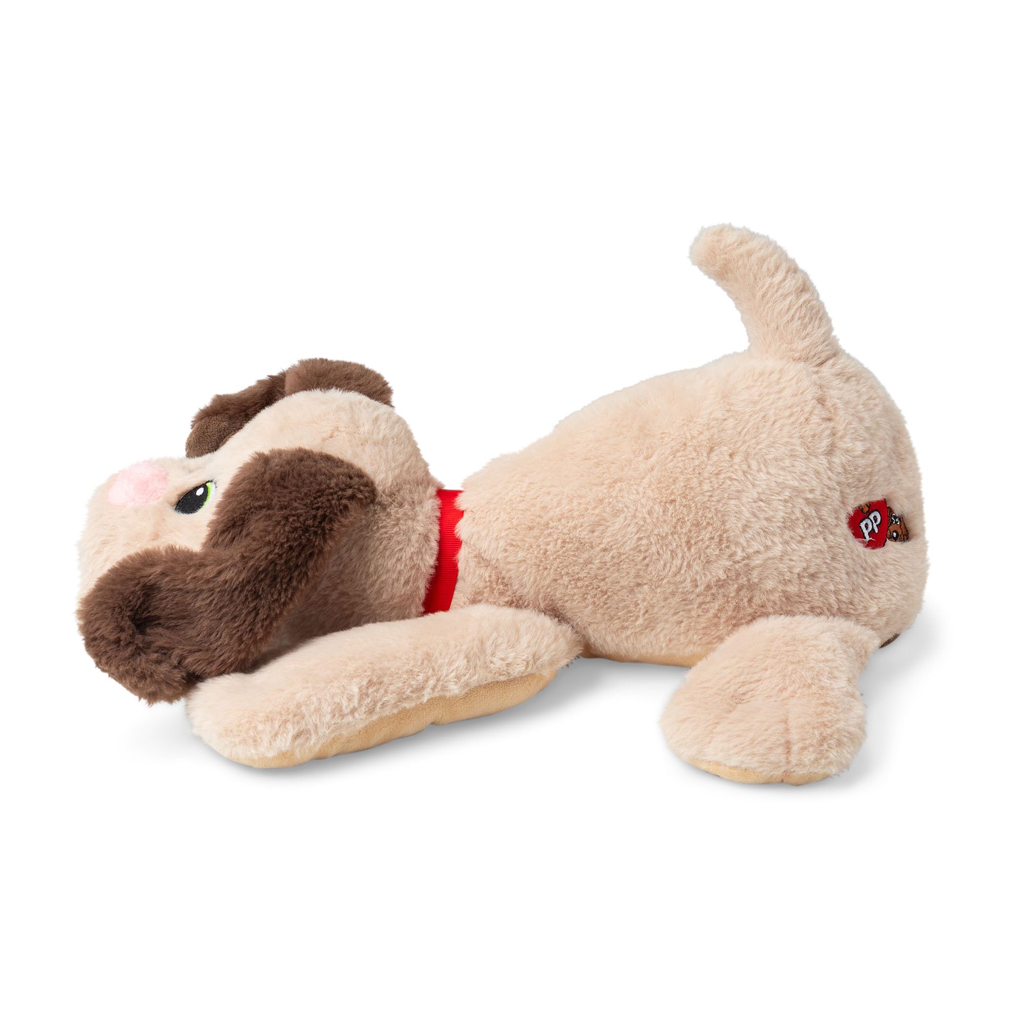 Basic Fun Pound Puppies Weighted Snuggles Maskotka Pluszowa – Pies Pluszowy Beżowy z obciążeniem – Miękka i kojąca zabawka