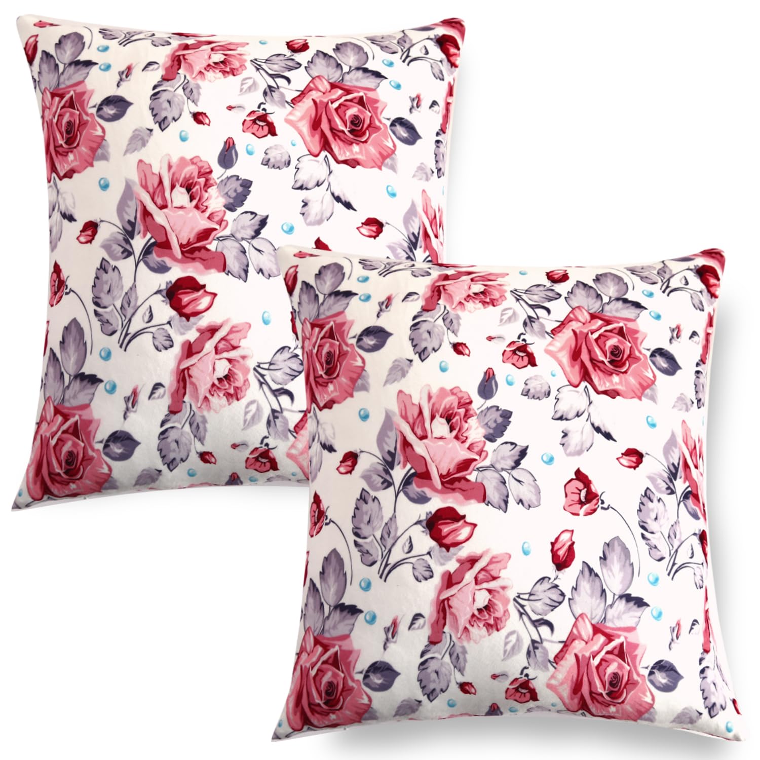 Velvet Cushion Covers - Amber Serene Flora -16