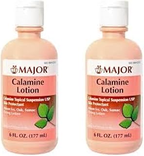 (2 PACK) CALAMINE DRYING LOTION TOPICAL SUSPENSION USP SKIN PROTECTANT 6 OUNCE, , 2 PACK