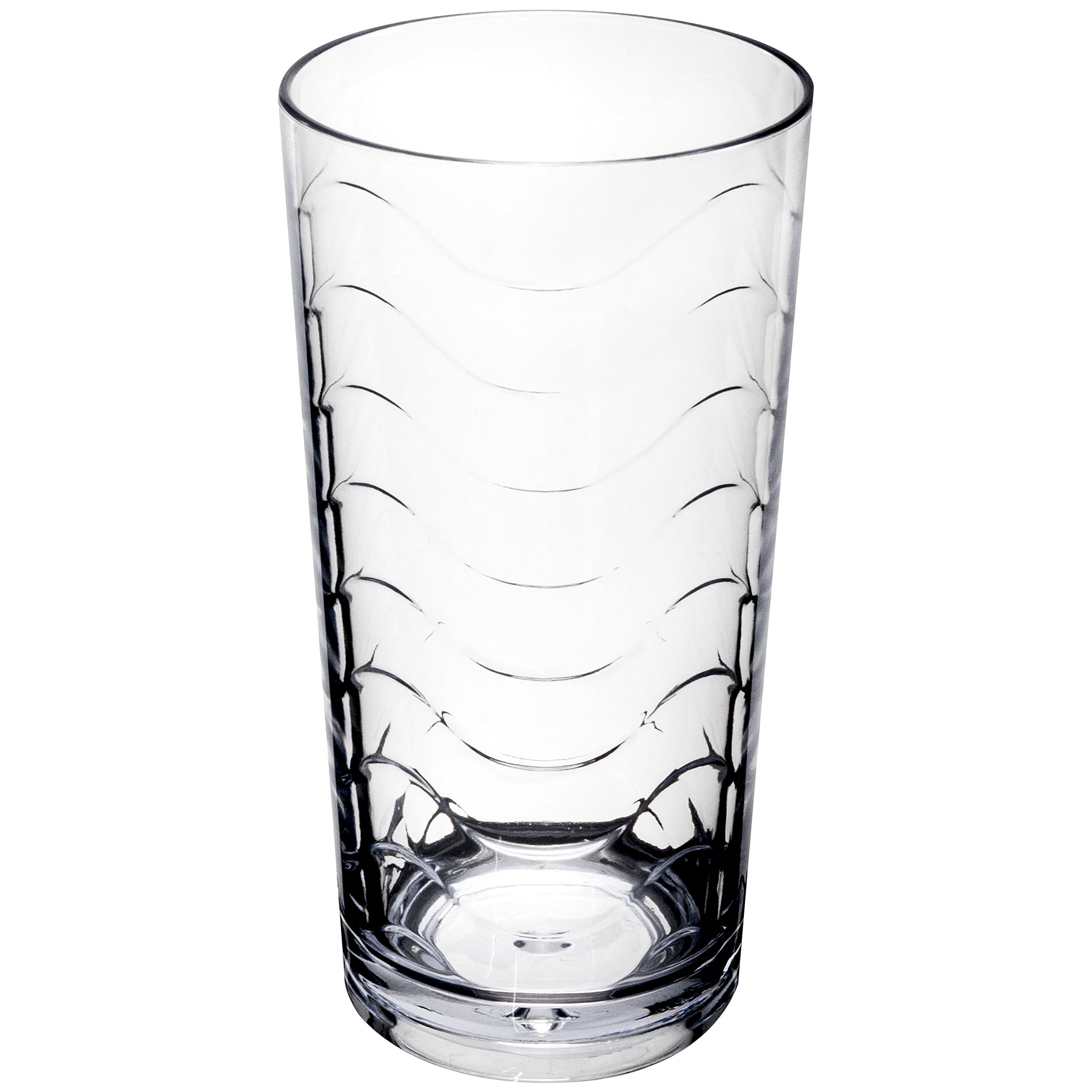 Service table mélamine 16 Aspect faïence élégant Bleu 260ml transparent 4