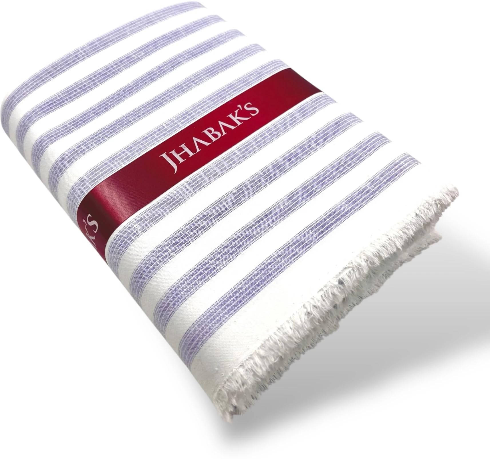 Unstitched Striped Shirt Fabric for Men - Cotton Linen Blend Lining Material - Shirt and Kurta Piece Cloth