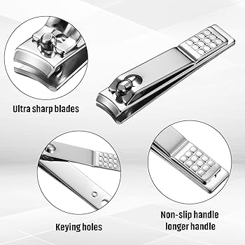 Amazon.com: Yaomiao 12 件式指甲剪組不鏽鋼指甲刀指甲剪指甲剪