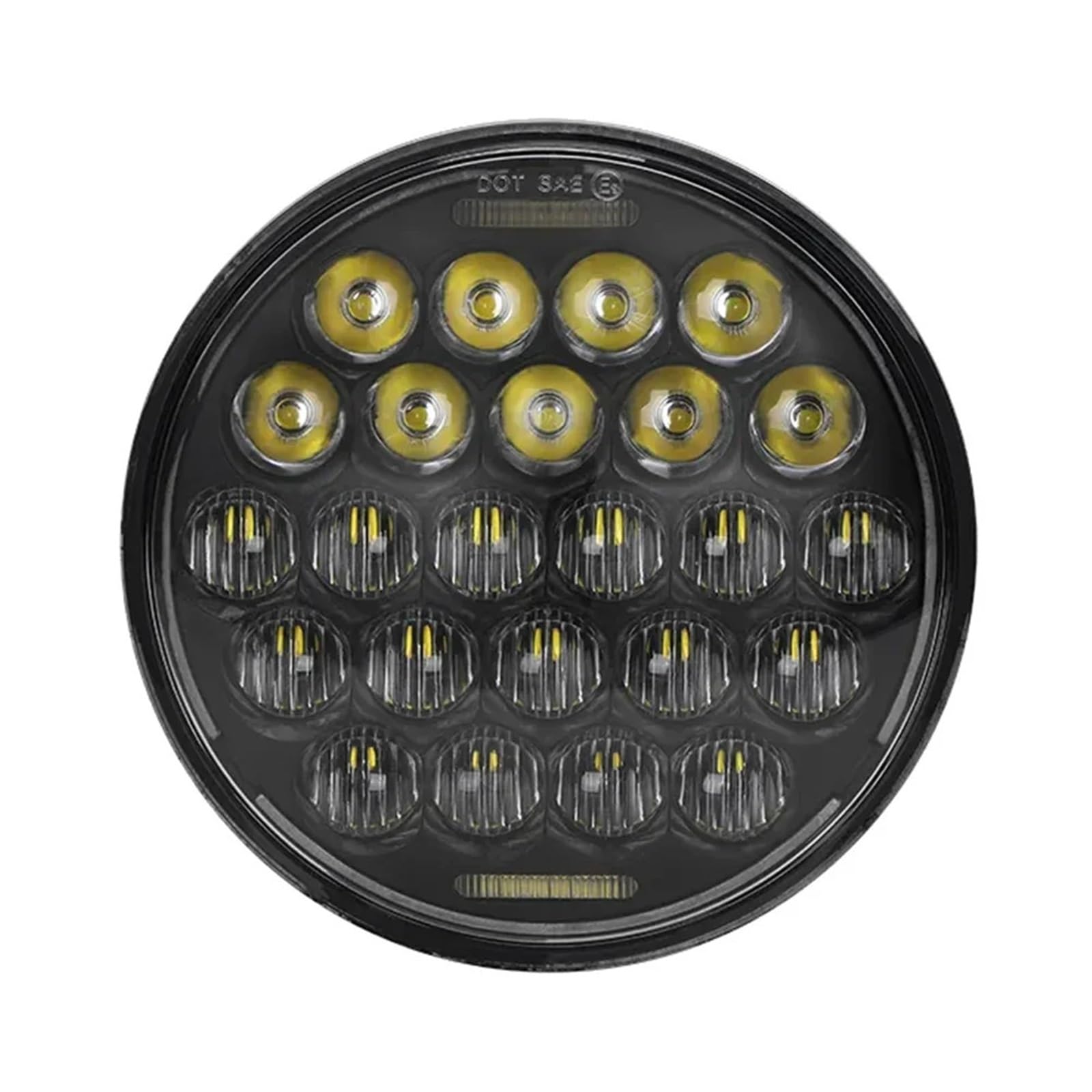 Phare de Moto Kit de phares Phare Rond 5D 5-3/4" pour Harley Dyna Sportster 1200 883, Accessoires, Phare Moto LED DRL H4