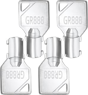 4-Pack Coin Laundry Machine Key,GR888,Laundry Key, Replacement for Greenwald Industries,Washing Machine Money Box Lock Key