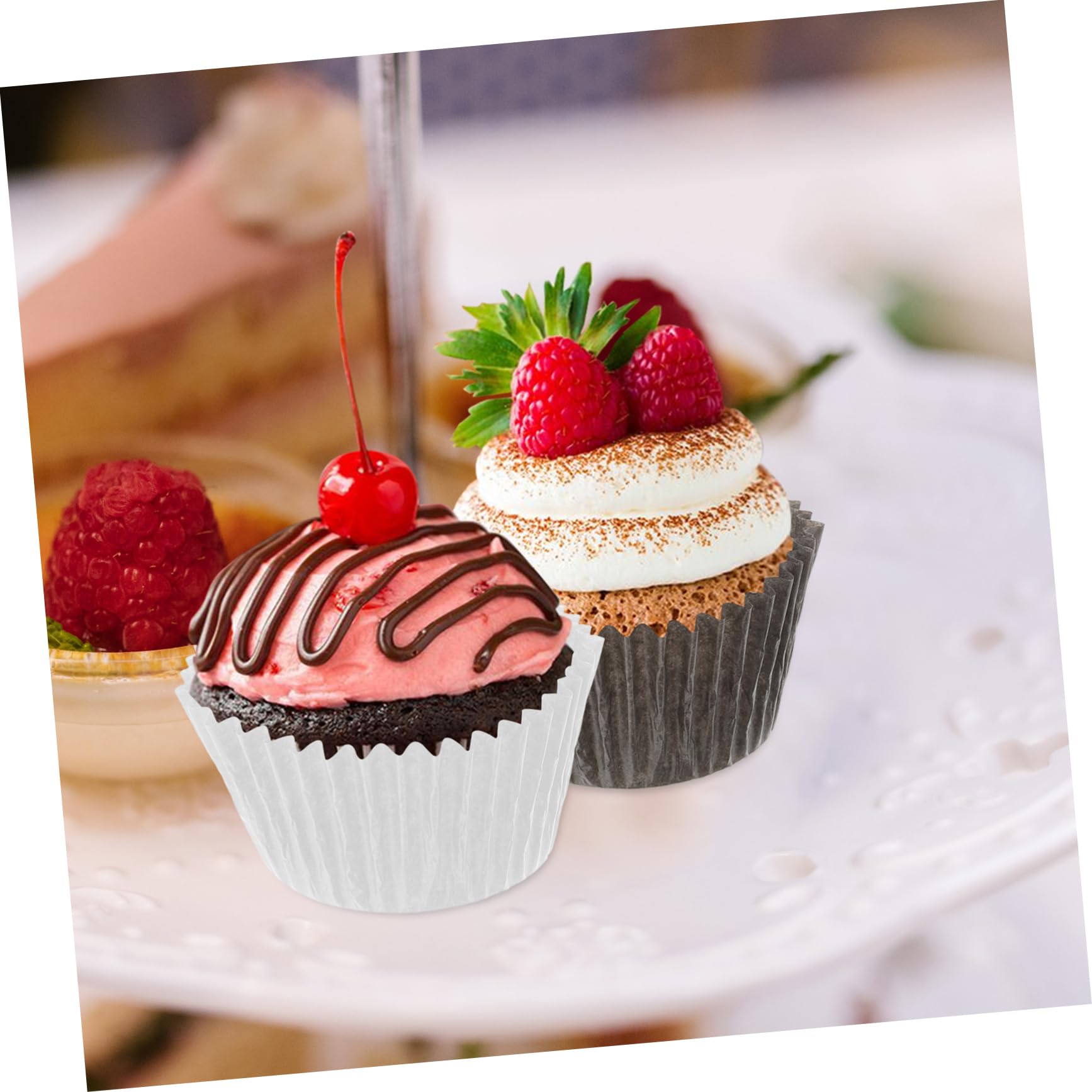Capacillos de Papel sin Olor 1000 Piezas Moldes para Mini Muffins Papel Antiadherente para Cupcakes y Postres para Fiestas y Almuerzos