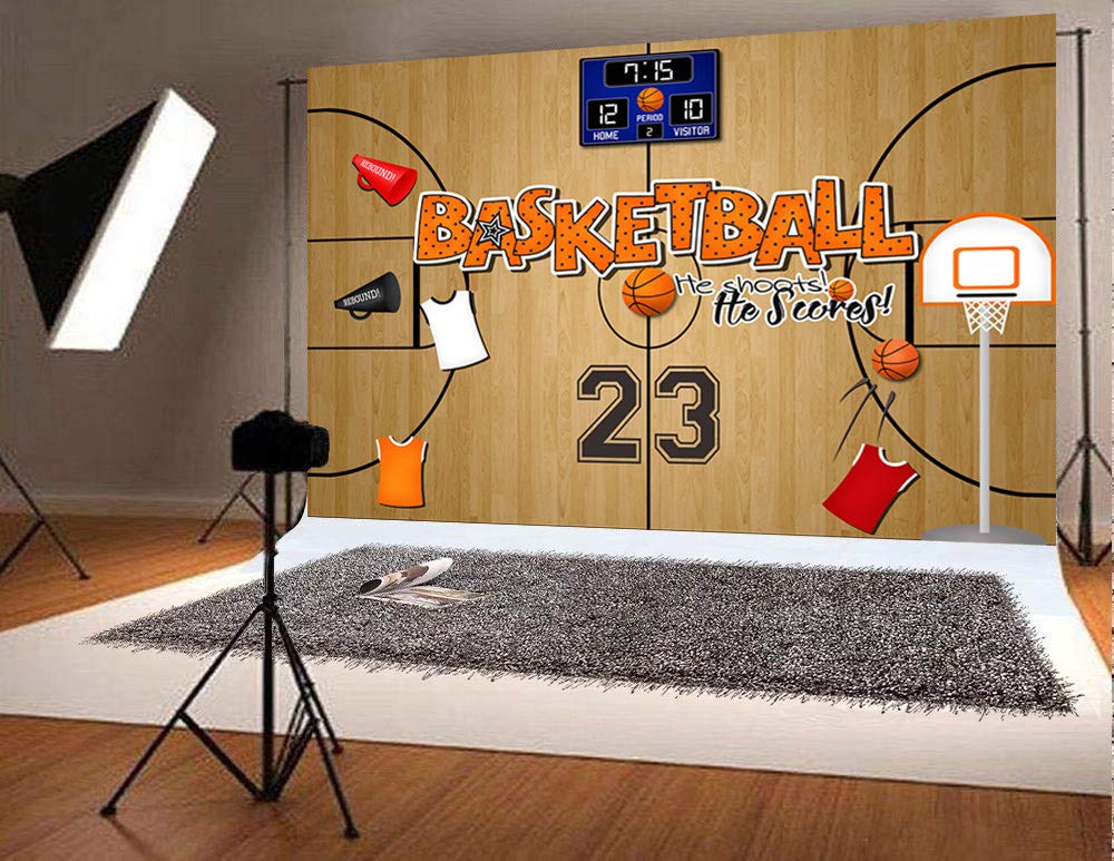 Canessioa Basketball-Hintergrund – Fotohintergrund 3x2,4 M Für Geburtstagsparty, Sport-Thema