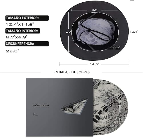 Miniatura 5 de KastKing Sol Armis UPF 50 Sombrero Boonie - Sombrero de Protección Solar, Sombrero de Pesca, Sombrero de Playa y Senderismo, Canotaje