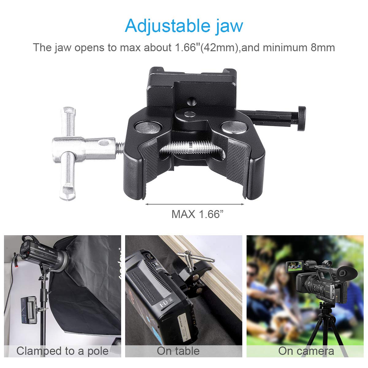 Amazon | FOMITO Vマウントバッテリーホルダー カメラケージ ライト