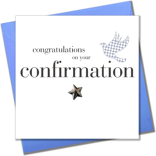 Pom Pom Claire Giles Toast Confirmation Boy Card,white|blue