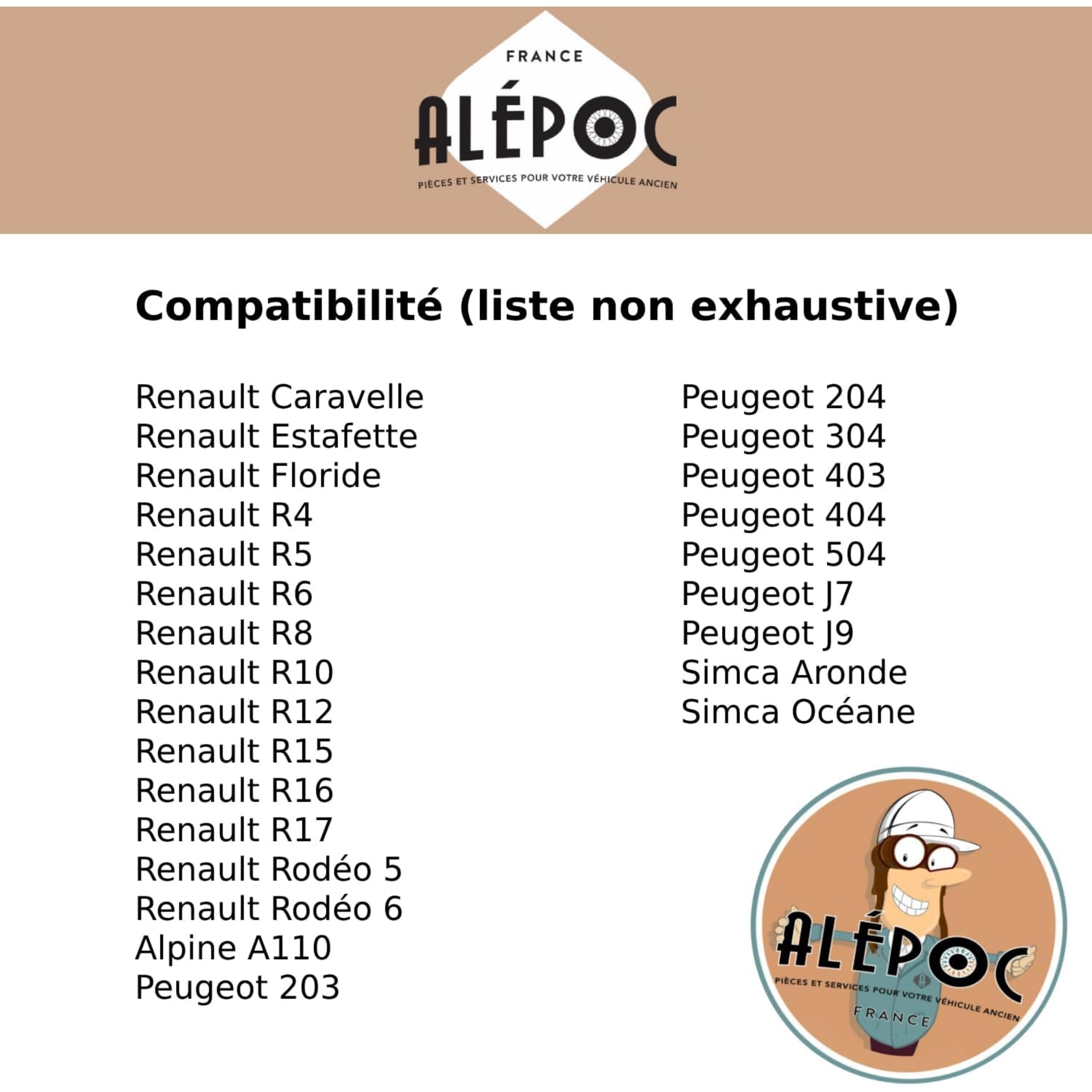 Alépoc - Kit électronique de transformation Allumeur DUCELLIER avec dépression, kit conversion allumage électronique avec dépression, Kit de Transformation Allumeur Renault, Peugeot, Simca, Alpine