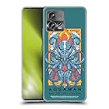 Officially Licensed Aquaman and The Lost Kingdom Topo Graphics Soft Gel Case Compatible with Motorola Moto Edge 30 Fusion