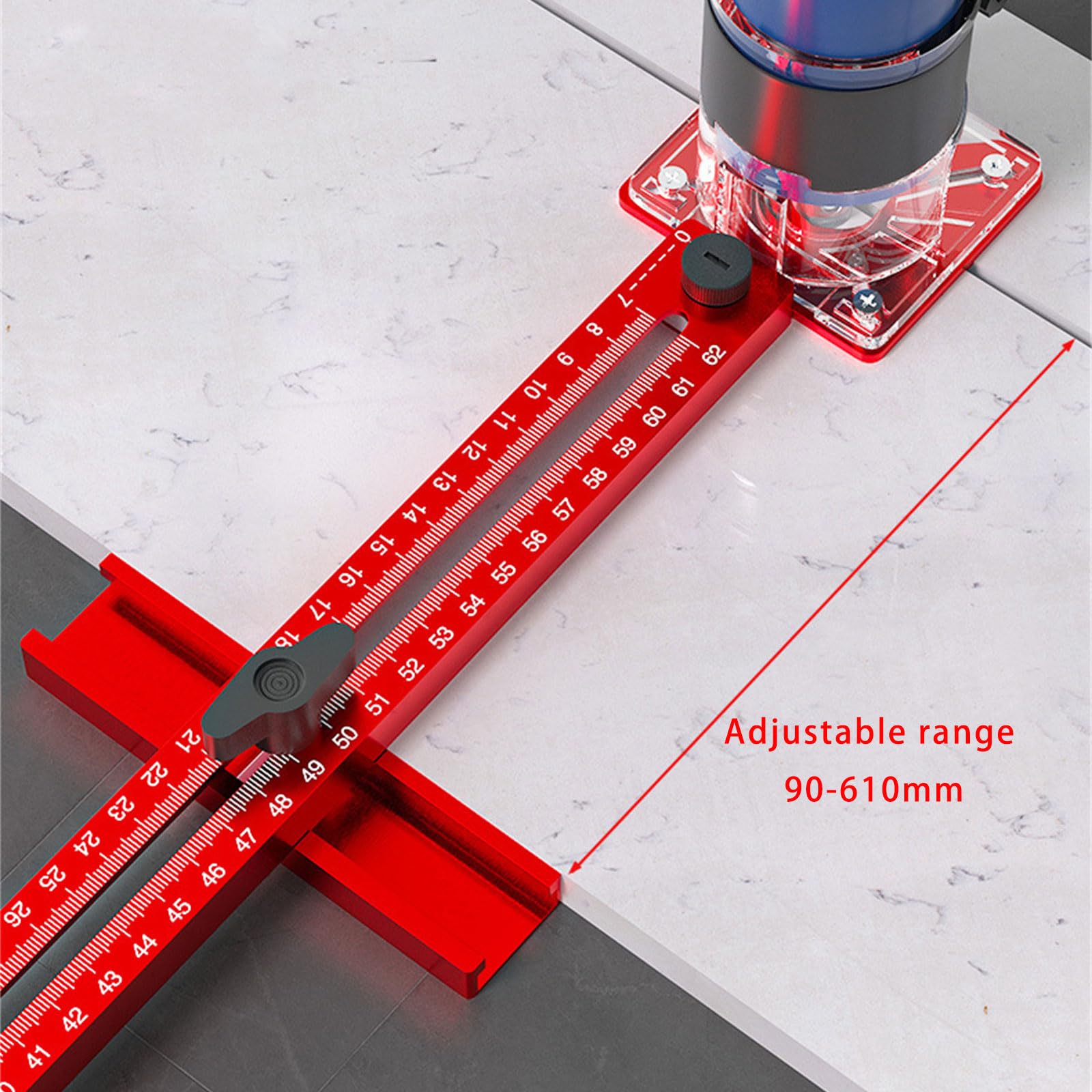 Router Fresatura Scanalature Staffa Fresatura Router Guida Cabinet Hardware Jigs con Centro Automatico Punzonatura Multifunzionale