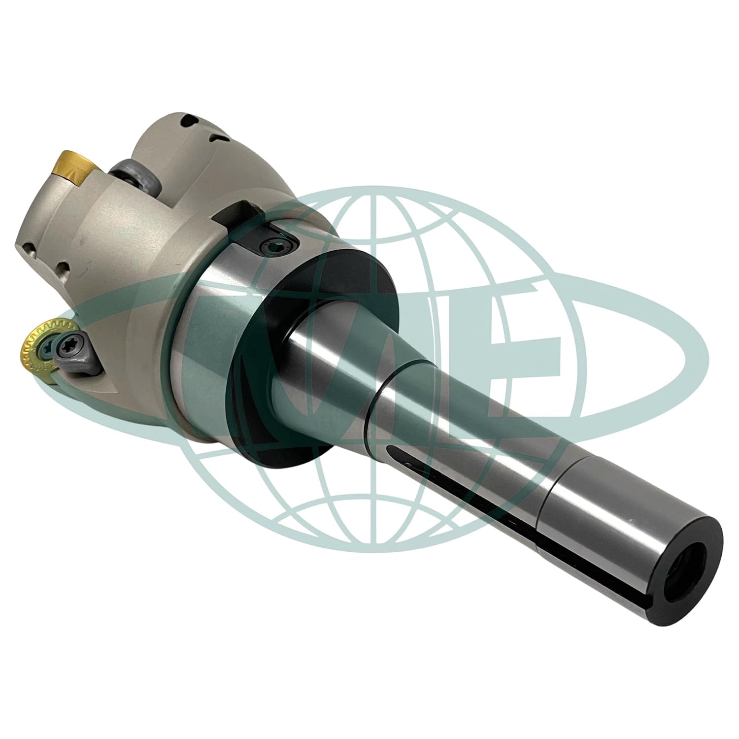 CME 3" 90° Indexable Face Mill w/ R8 Arbor, RCKT1606 Inserts Included, 4 Flutes