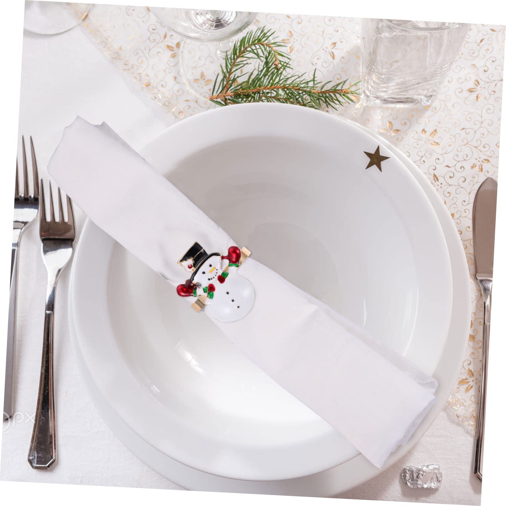 TOPBATHY 12stücke Weihnachts Serviettenringe Dekorative Tischaccessoires Für Festlichkeiten Einzigartiges Design Für Familienfeiern Und