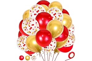 Party Fiesta Extravaganza: Red Gold Balloon Bonanza for Unforgettable Celebrations