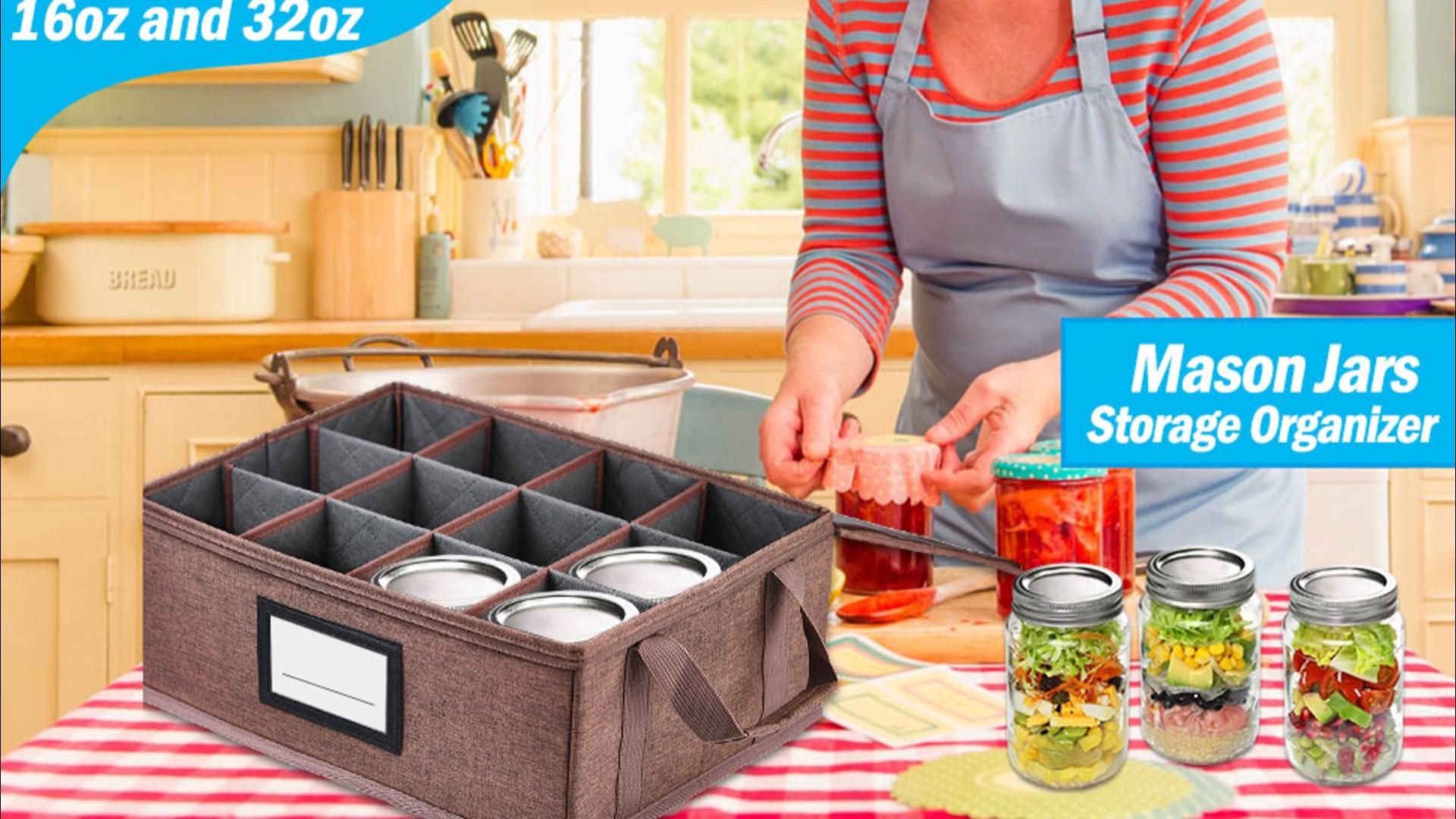 Amazon.com: Geliwosy 32 oz Mason Jar Storage Containers - Sturdy