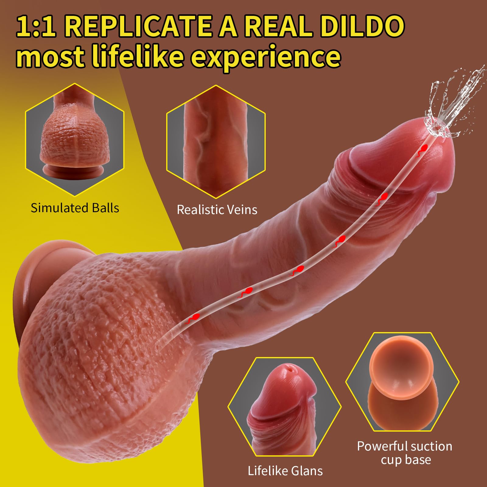 most realistic dildo Amazon.com: 8 Inch Squirting Dildo Ejaculating Toy,Super Realistic Dildo,Ultra  Soft Material with Strong Suction Cup for Vaginal and Anal Sex,G Spot  Clitoral Vagina Anal Toy for Women Men Couples. : Health &