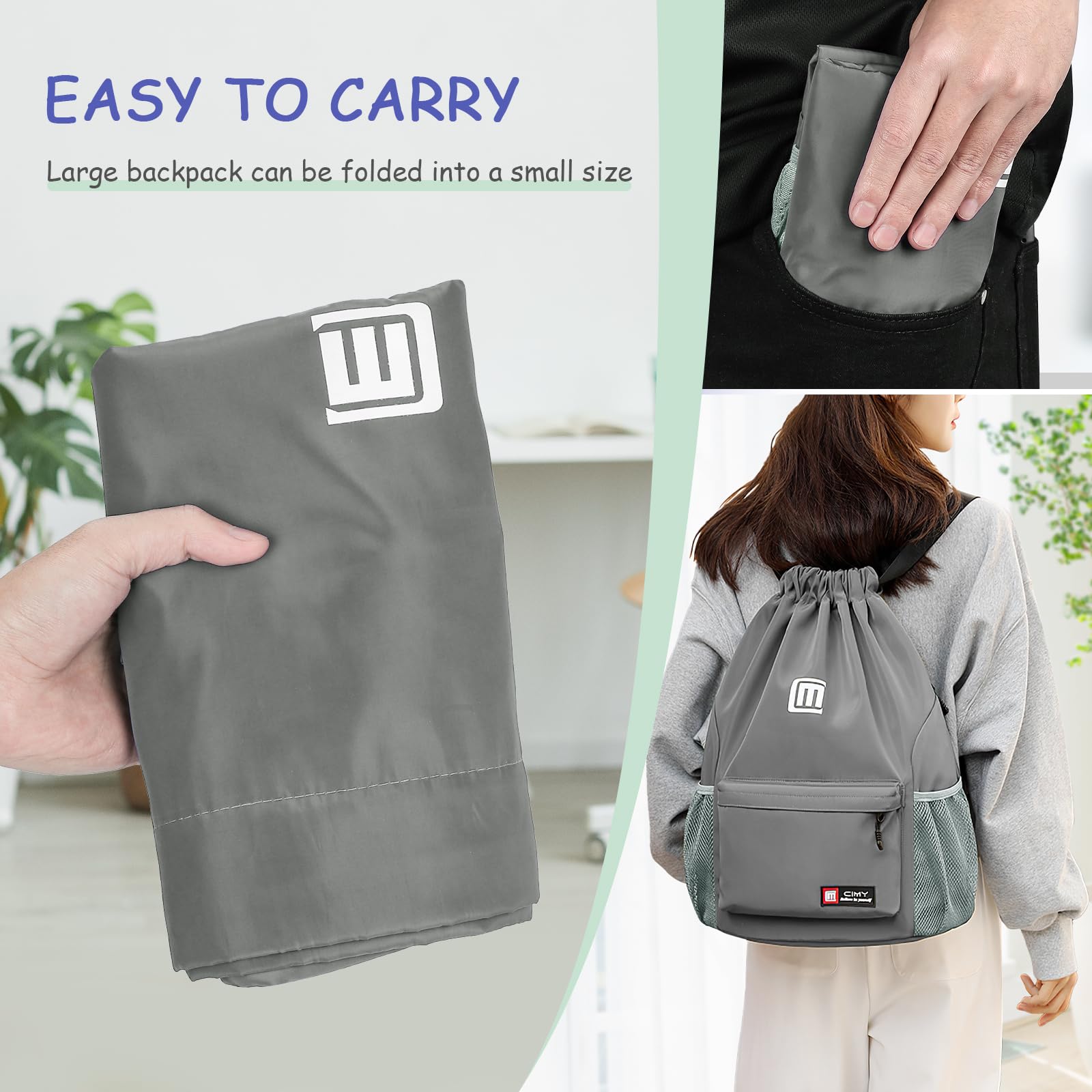 Fadeeg Sacca Sportiva,Unisex Sacchetto Sportivo Borsa Con Coulisse Sacca Palestra Sacchetta Sportiva Per Bambini E Adulti