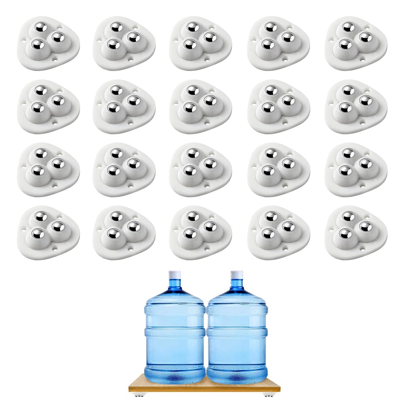 Cikonielf Roue De Meuble Petites Roulettes, 4pcs Roulettes Pivotantes