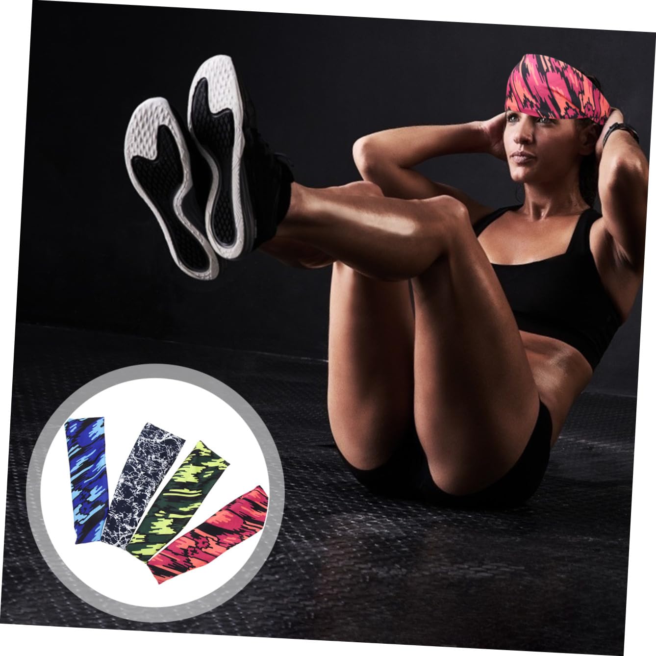 Abaodam Bandana Sportiva Per Il Sudore Fascia Da Corsa Fascia Da Ciclismo Fasce Per La Testa Del Sudore Banda Per Fasce Per L'allenamento Moda Fibra Di Poliestere
