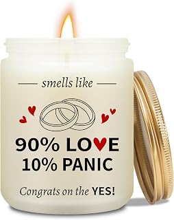 Engagement Gifts for Couples Engagement Lavender Candle for Women Newly Engaged Gifts for Her Bridal Shower Gift for Bride Woman Wedding Gift for Couples - 7oz Natural Soy Wax Lavender Scented Candles