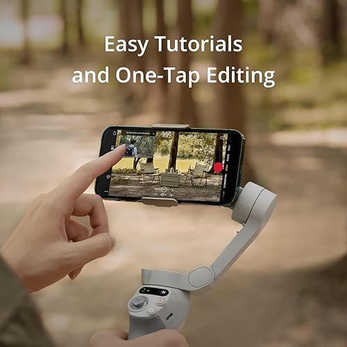 Miniatura 5 de DJI Osmo Mobile SE, cardán de teléfono de 3 ejes para iPhone, Android, trípode integrado, selfie Stick, estabilizador de cardán para iPhone,