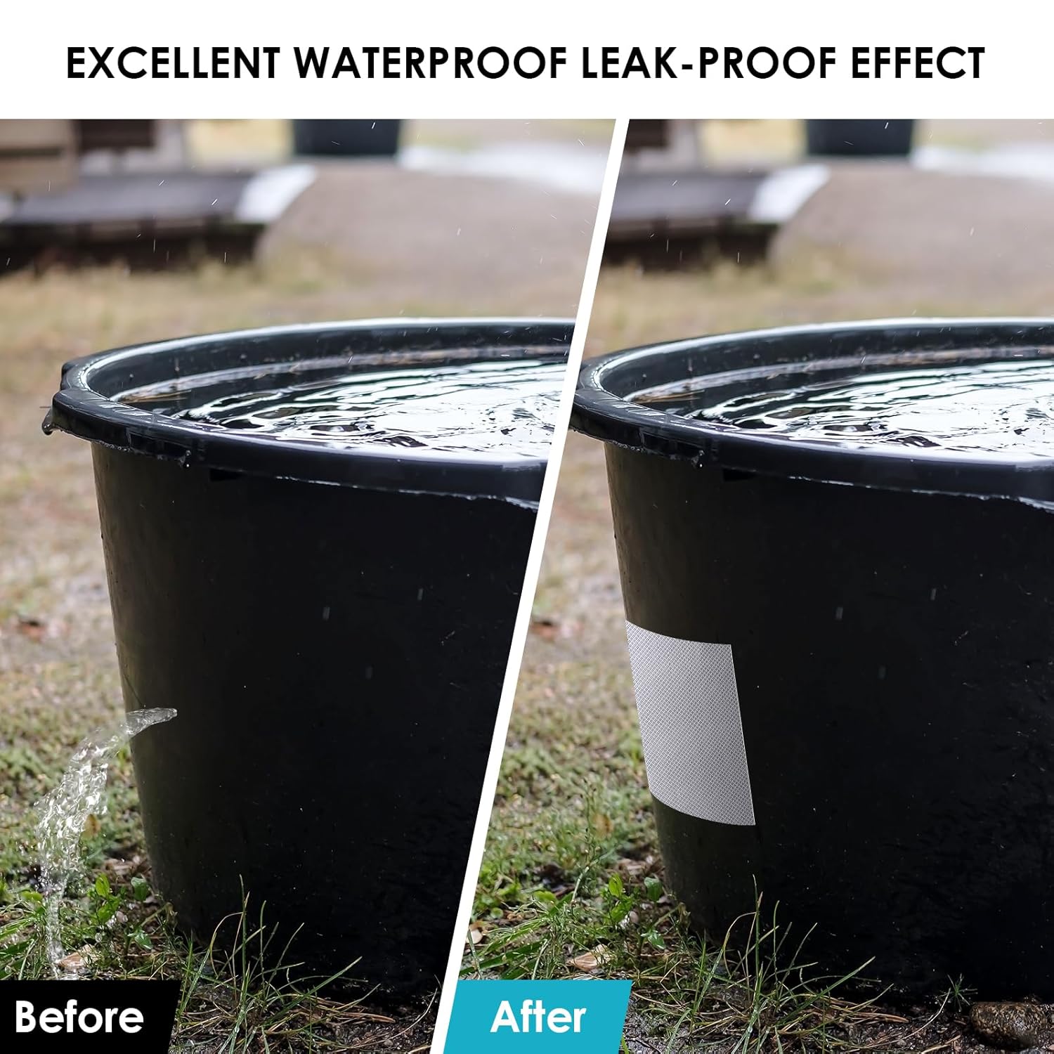 Butyl Waterproof Tape 4" x 33 ft, All Weather Self-Adhesive Leakproof Aluminum Foil Tape for Metal Roof Leak Repair, RV Rubber Roof, Deck Joist, Gutter Joints Sealing, Boat & Pipe Patching