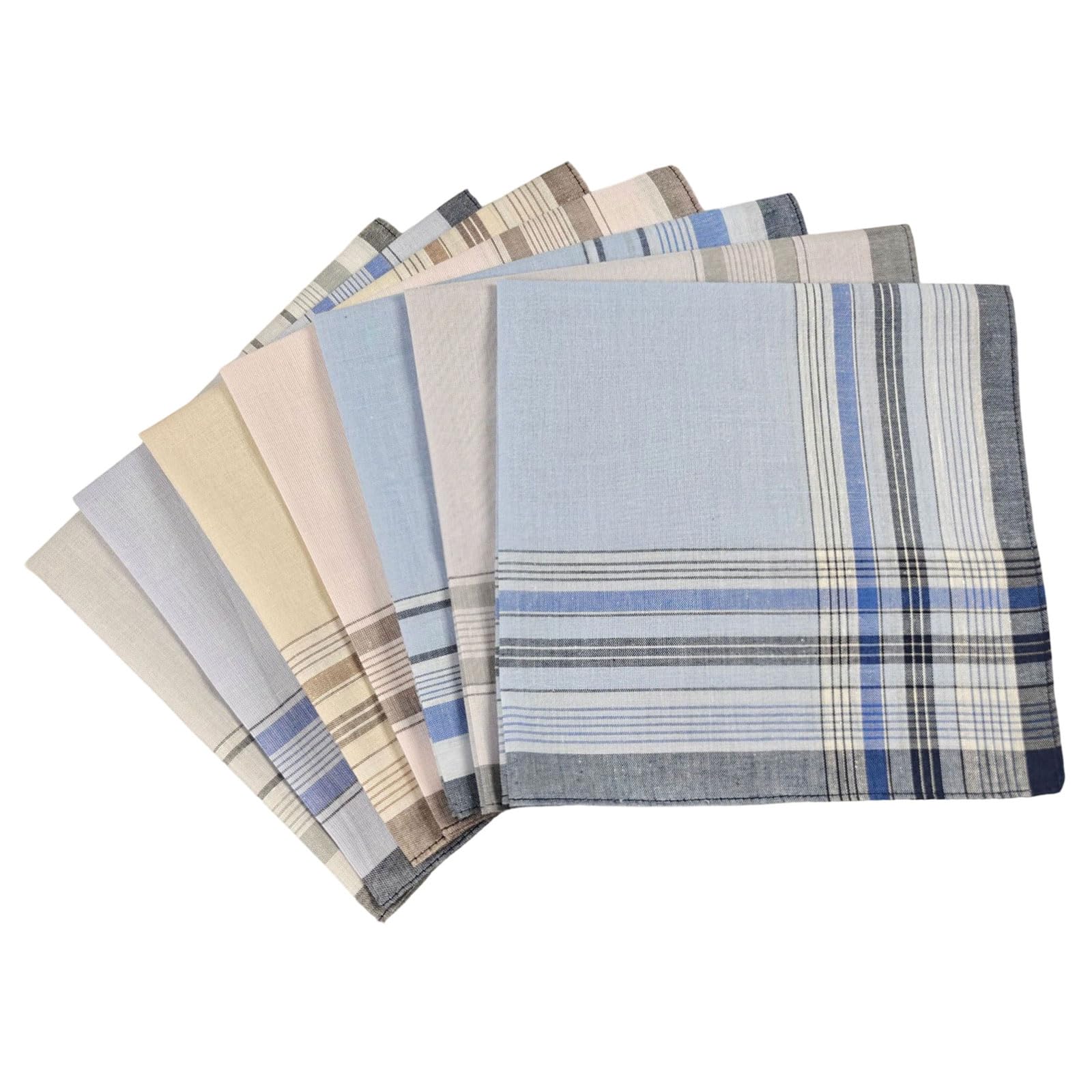 Xinsheinelry Sturdy Cotton Handkerchief for Men Nostalgics Designs Quick Drying Fabric Gift Breathable Cotton Handkerchief