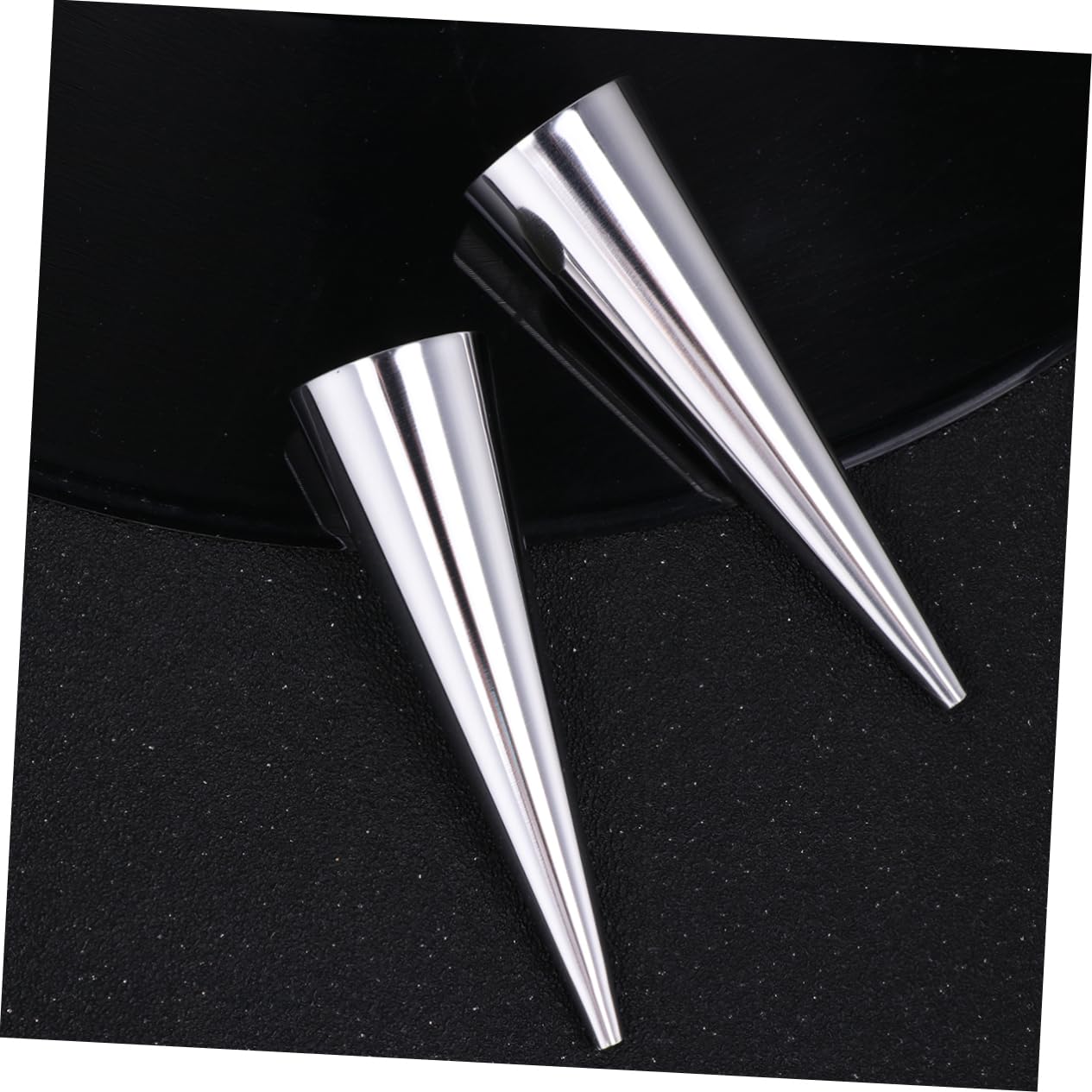 VINTORKY 9pcs Conical Shaped Croissant Stainless Steel Bread Baking for Home Bakery Easy to Baking Supplies