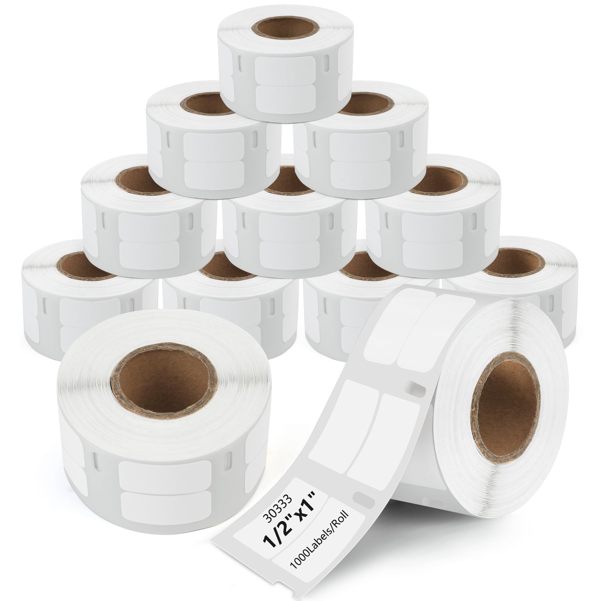 Dymo 45013 1/2 In Tape Width Label Tapes 13mm X 25mm Multi-Purpose Labels 30333 For Dymo LabelWriter 450 Duo 1/2" X 1" | UK Thermal Label Tapes & Cartridges 1/2 In Tape Width - Foto 7