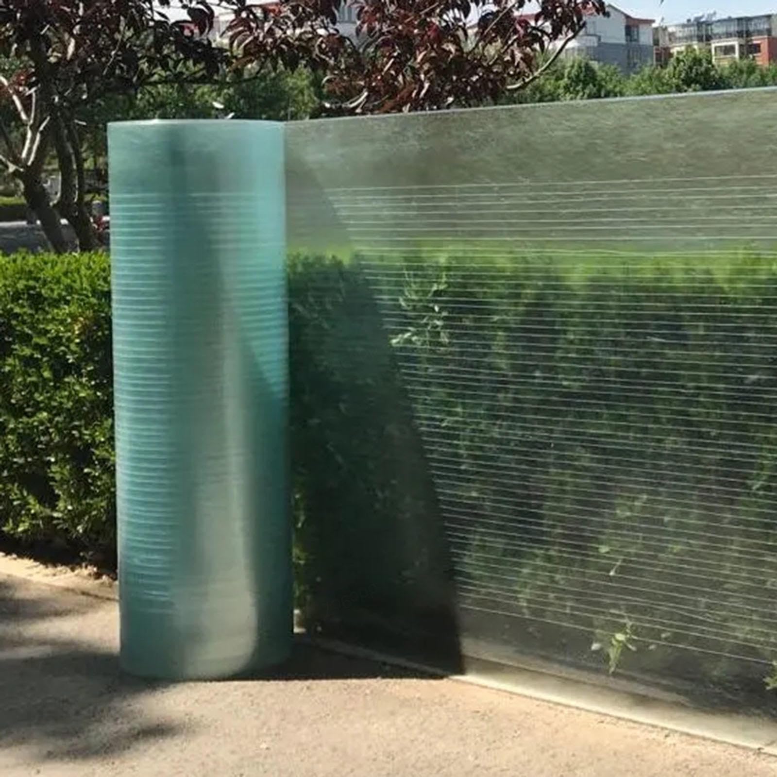 Planchas De Policarbonato Para Tejados,Lámina Para Techos Transparentes Para Invernaderos,Planchas De Fibra De Vidrio De 0,8mm,Paneles Aislantes Para Tejados,Resistentes a La Intemperie,W×L-20×118in