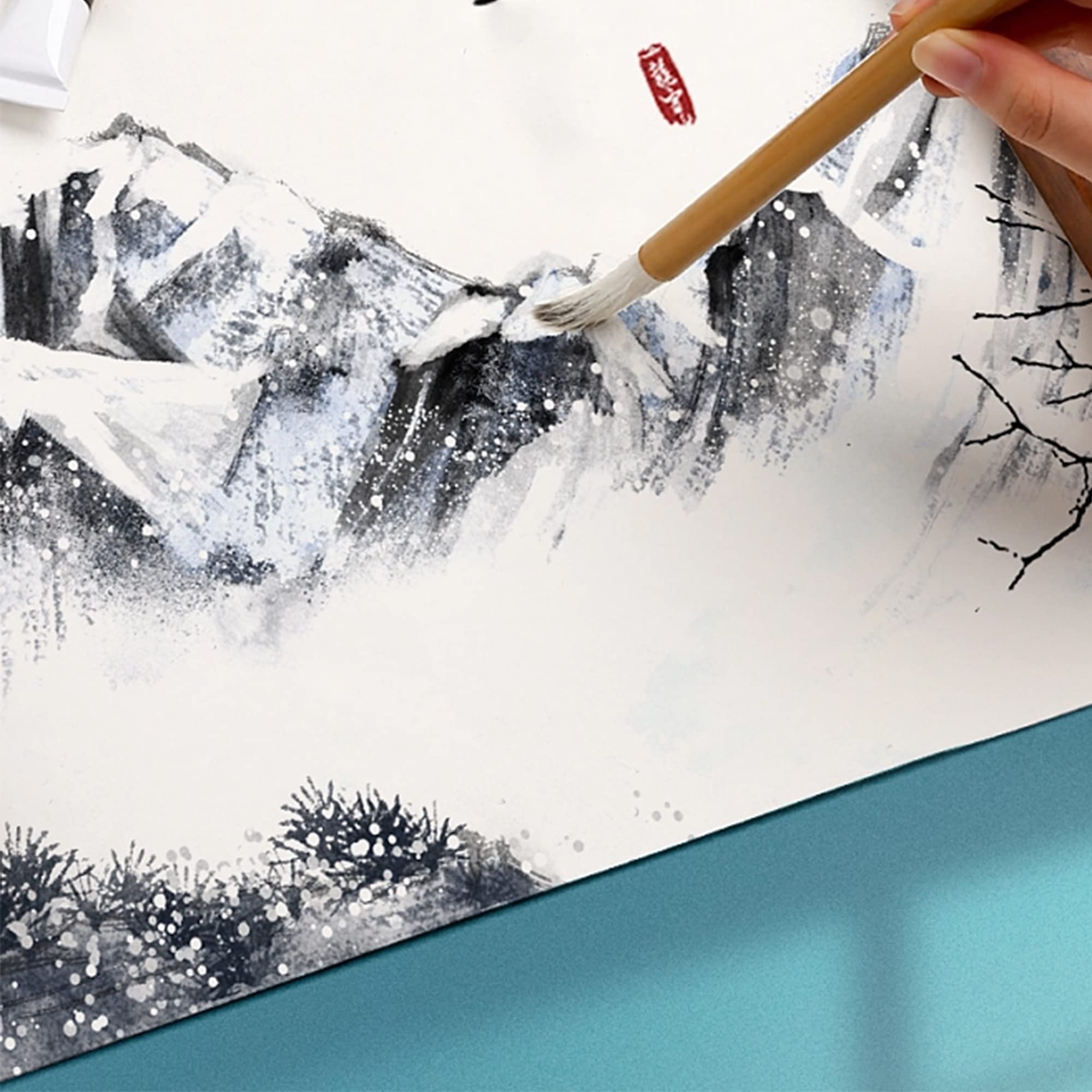 Set 3 Pennelli Calligrafia Cinese E Giapponese - Ideale Per Principianti E Artisti - Foto 5