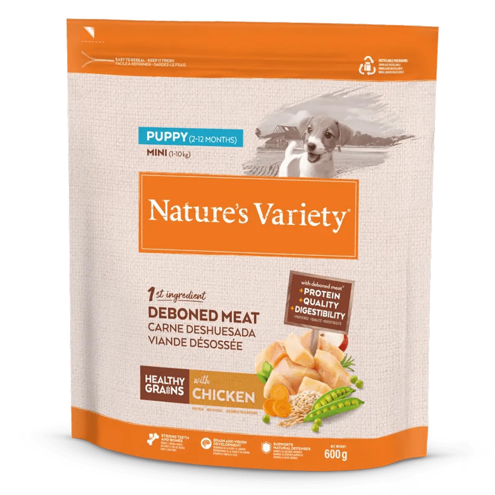 Nature's Variety Dog Healthy Grain Mini Puppy Pollo 600GR