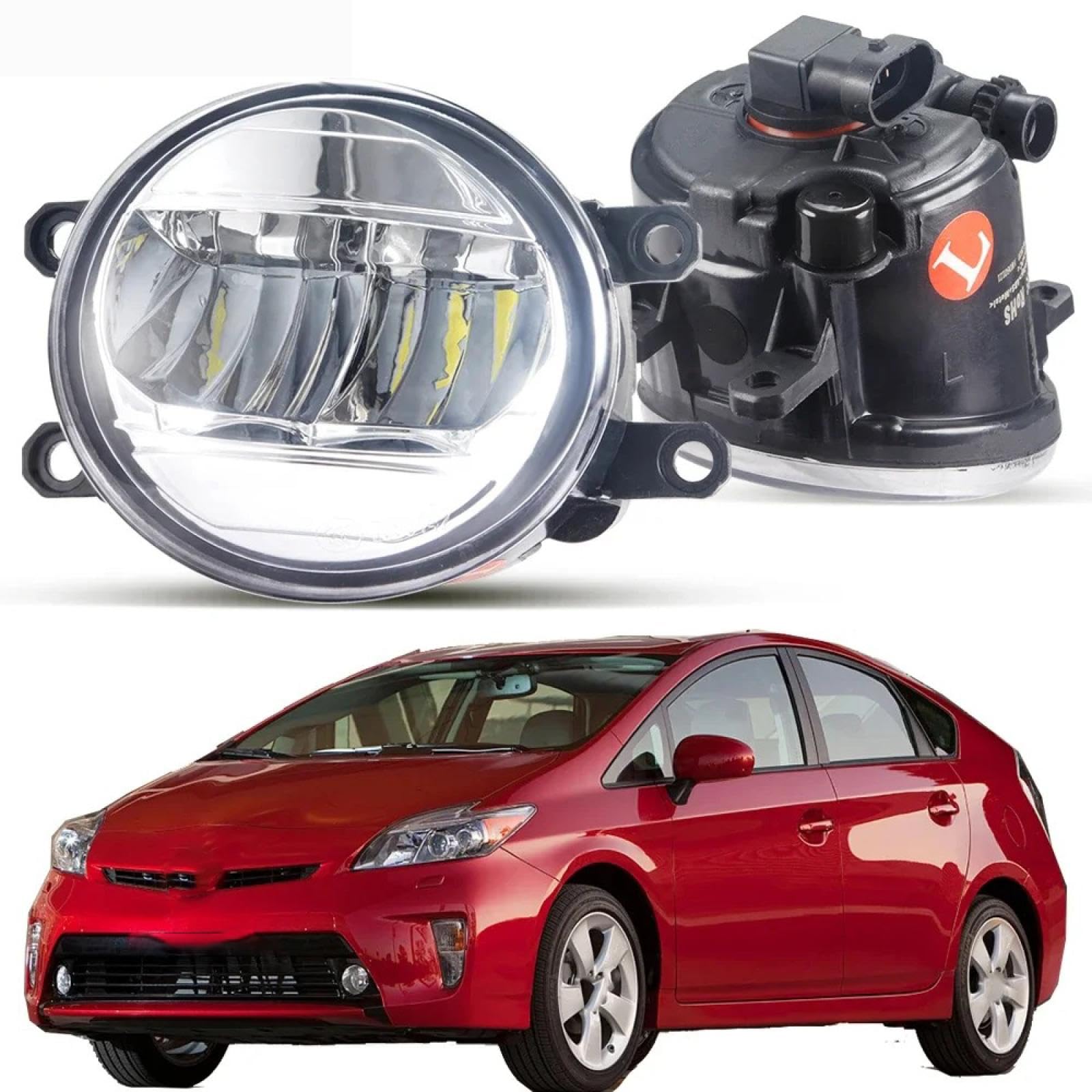Mistlampen 2 X Zewnętrzne światło przeciwmgielne przedniego zderzaka samochodu DRL 30W LED Lampa przeciwmgielna do jazdy dziennej H11 12V Dla Prius Dla (_W3_) 2008-2015