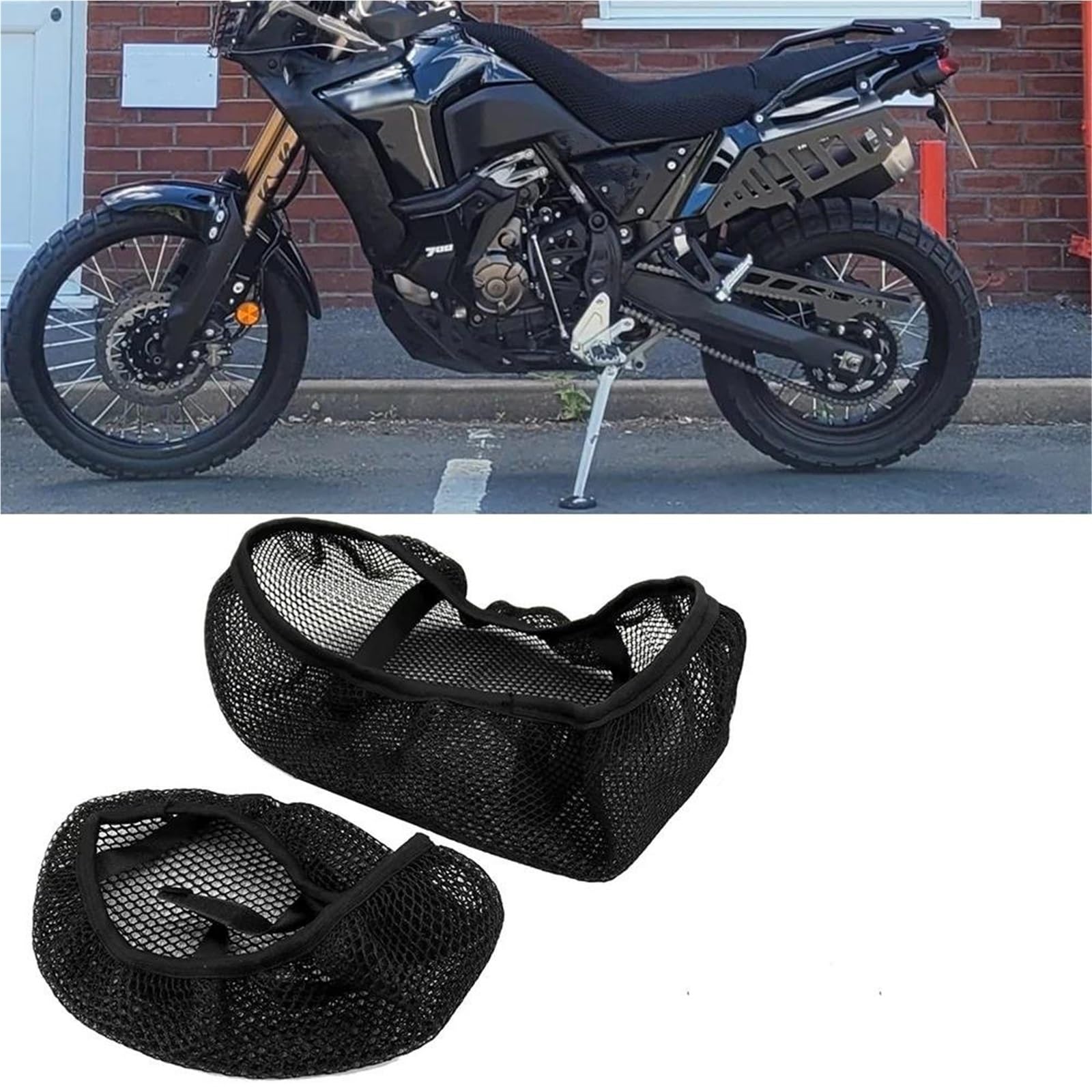 Coprisedile Coprisella Per Moto Per Yamaha Tenere 700 T700 World Raid 2022 Cuscino Per Sella Traspirante In Rete Protezione per cuscino in rete per moto