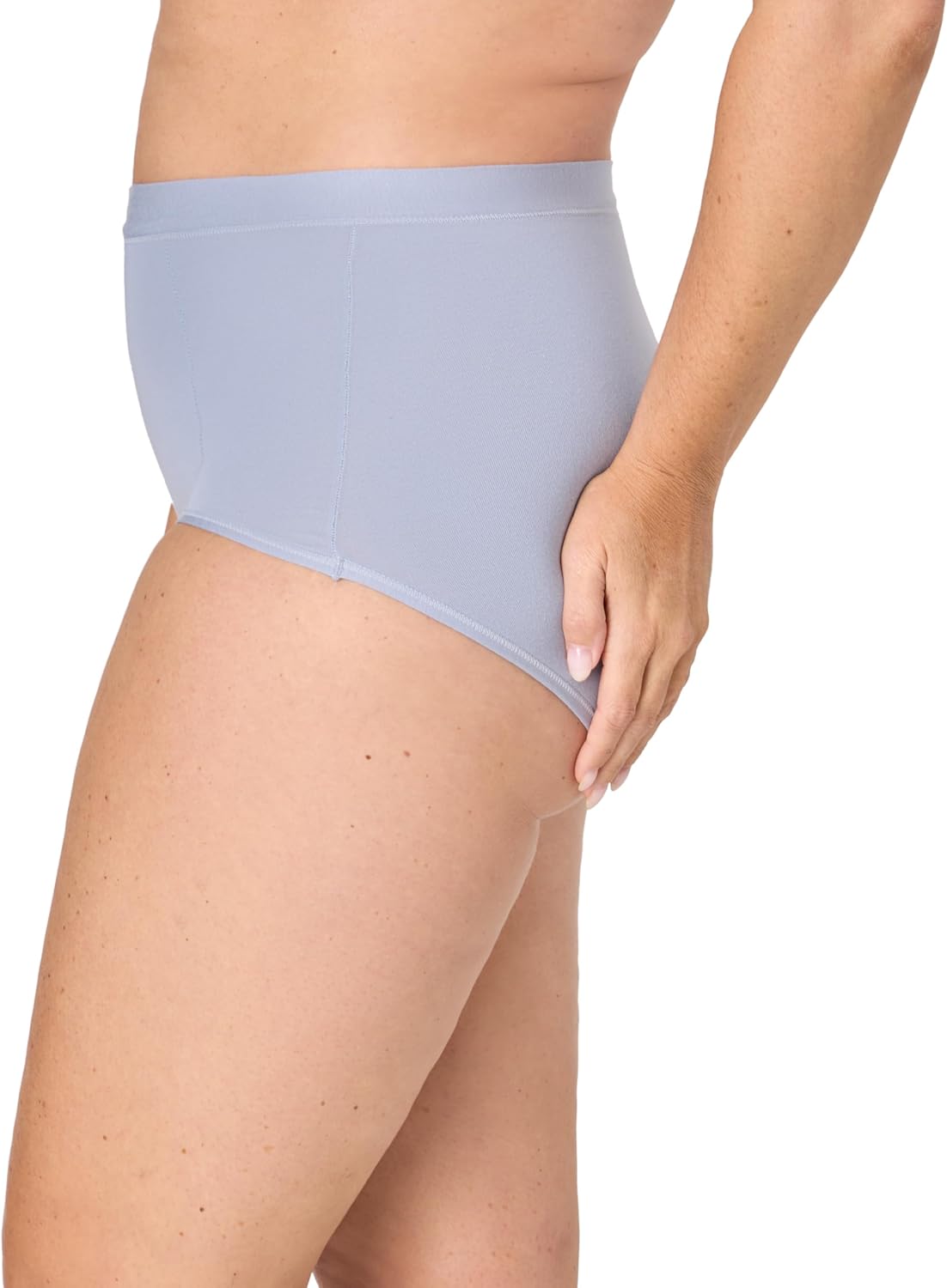 Bali womens Underwear Briefs, 3-pack, Breathe Brief High-waist Panties for Women, Full Coverage, Smoothing - Image 4