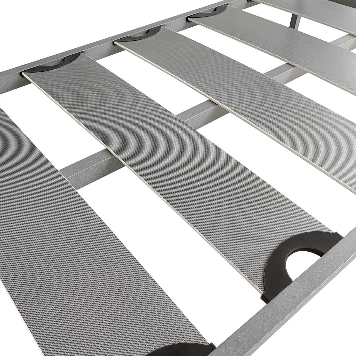 Homey - Litera Reforzada Completa con Barandilla y Escalera Metálica, Estructura de 40 x 30 mm con Láminas Anchas Anti - Ruido, 90x190
