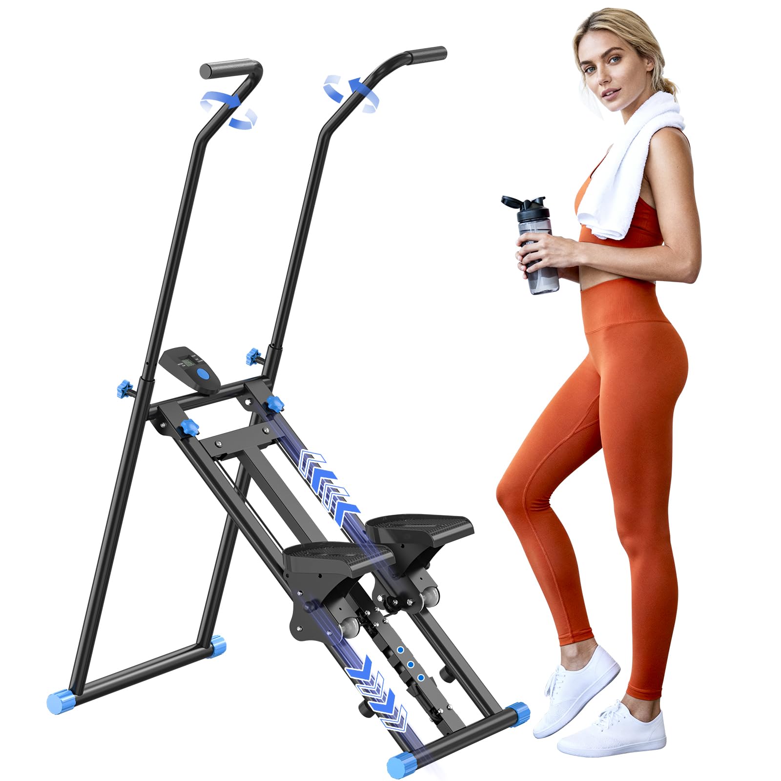 Stair Stepper for Home Gym Exercise,Stair Master Foldable,New Version Vertical Climber Machine for Full-Body Workout,Stair Climber with 300LBS Loading Capacity