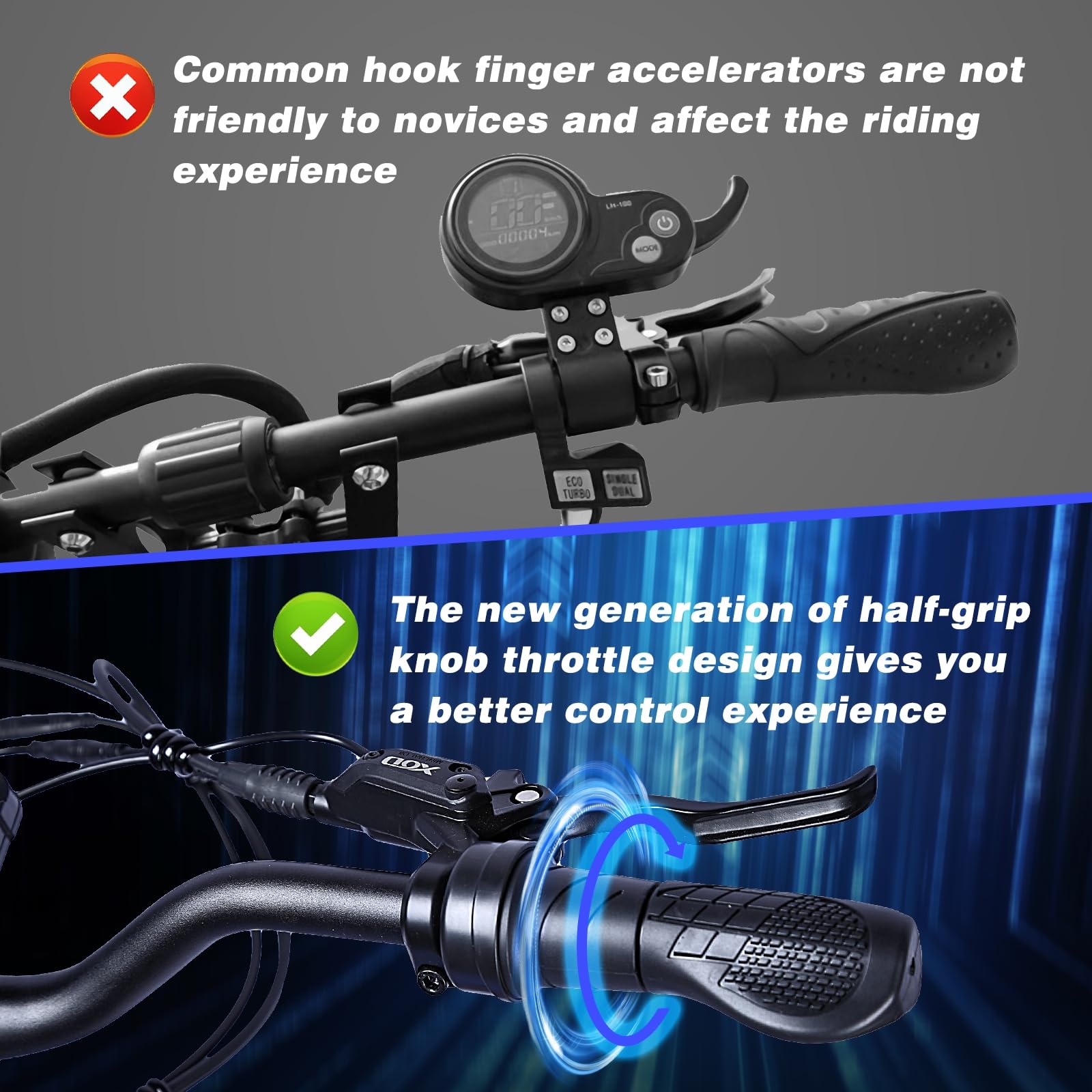 HWWH Patinete Electrico Todoterreno Adultos Scooter Eléctrico Plegable Doble Motor Arranque NFC, Acelerador Rotatorio 11 Pulgadas Neumáticos Todoterreno 60V/40AH Batería de Litio 120 km Duración