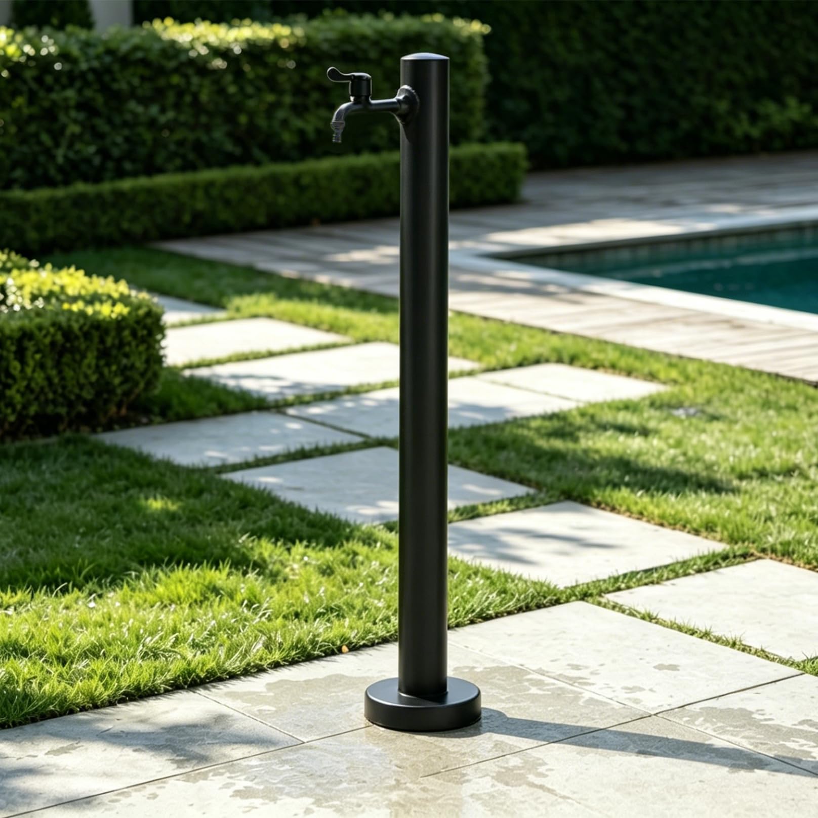 Aevixel Outside Tap Kit for Convenient Water Access, Rust-Resistant Outdoor Water Faucet, Take Anywhere Outside Tap, for Garden Farm Backyard Irrigation Washing 60cm