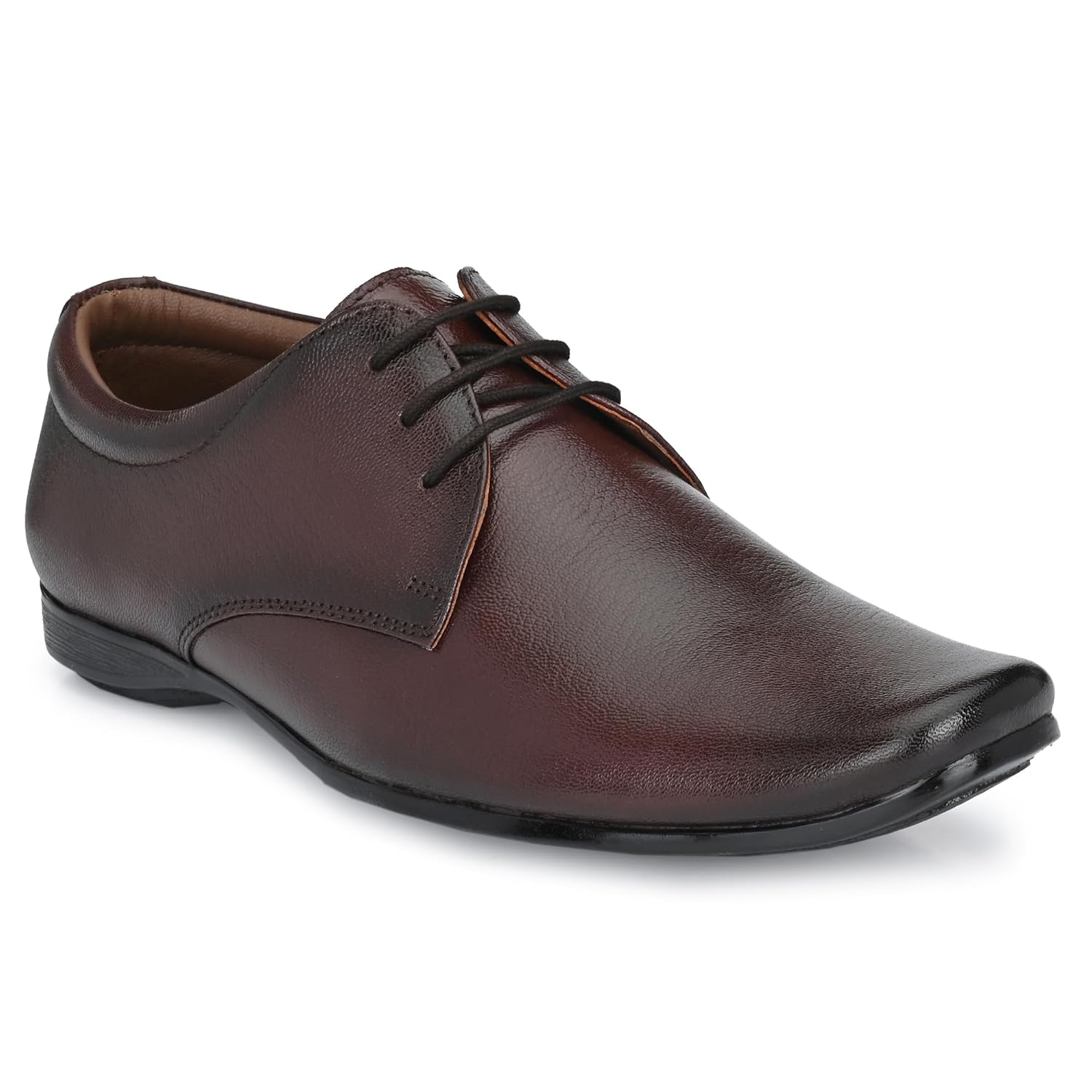 egoss Comforts Premium Genuine Leather Derby Formal Shoes for Men-FO-2517
