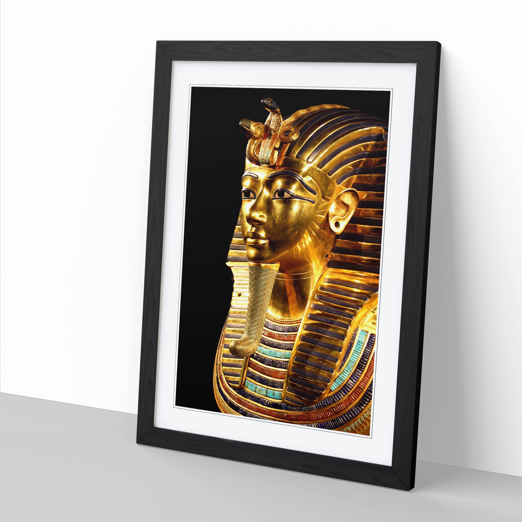 Tutankhamun Egypt Egyptian Mummy Modern Framed Wall Art Print - Image 2