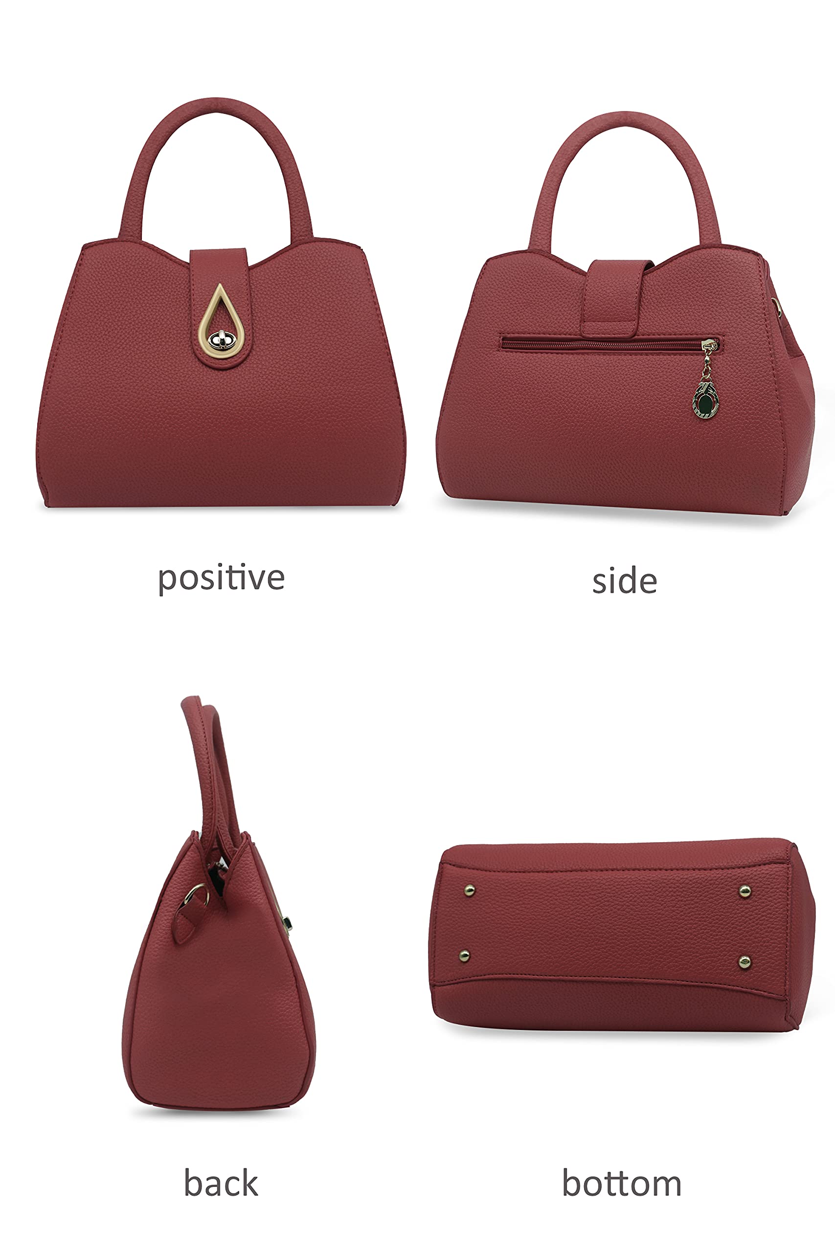 Pahajim Womens Leather Purses and Handbags Top Handle Satchel Bags Tote Bags Tote Purses for Women