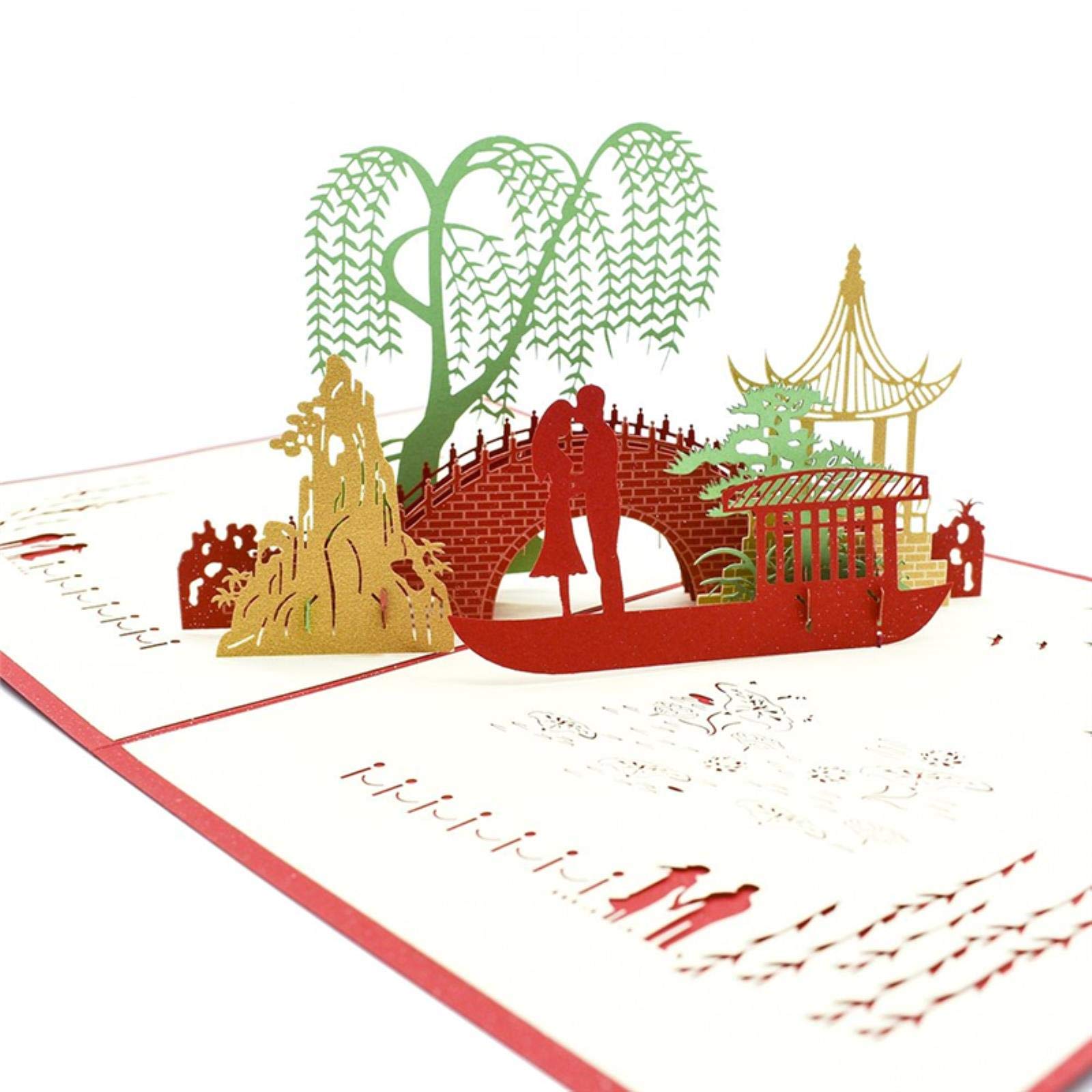 10 Pack 3D Pop-up-Karte Für Jahrestag Valentinstag-Geburtstag Postkarte Romantik-gruß-Karte Handgefertigte Großhandel