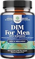Vista 1 de DIM Supplement for Men - DIM Estrogen Blocker for Men for Hormone Balance & Prostate Health - Diindolylmethane Testosterone Complex with Panax