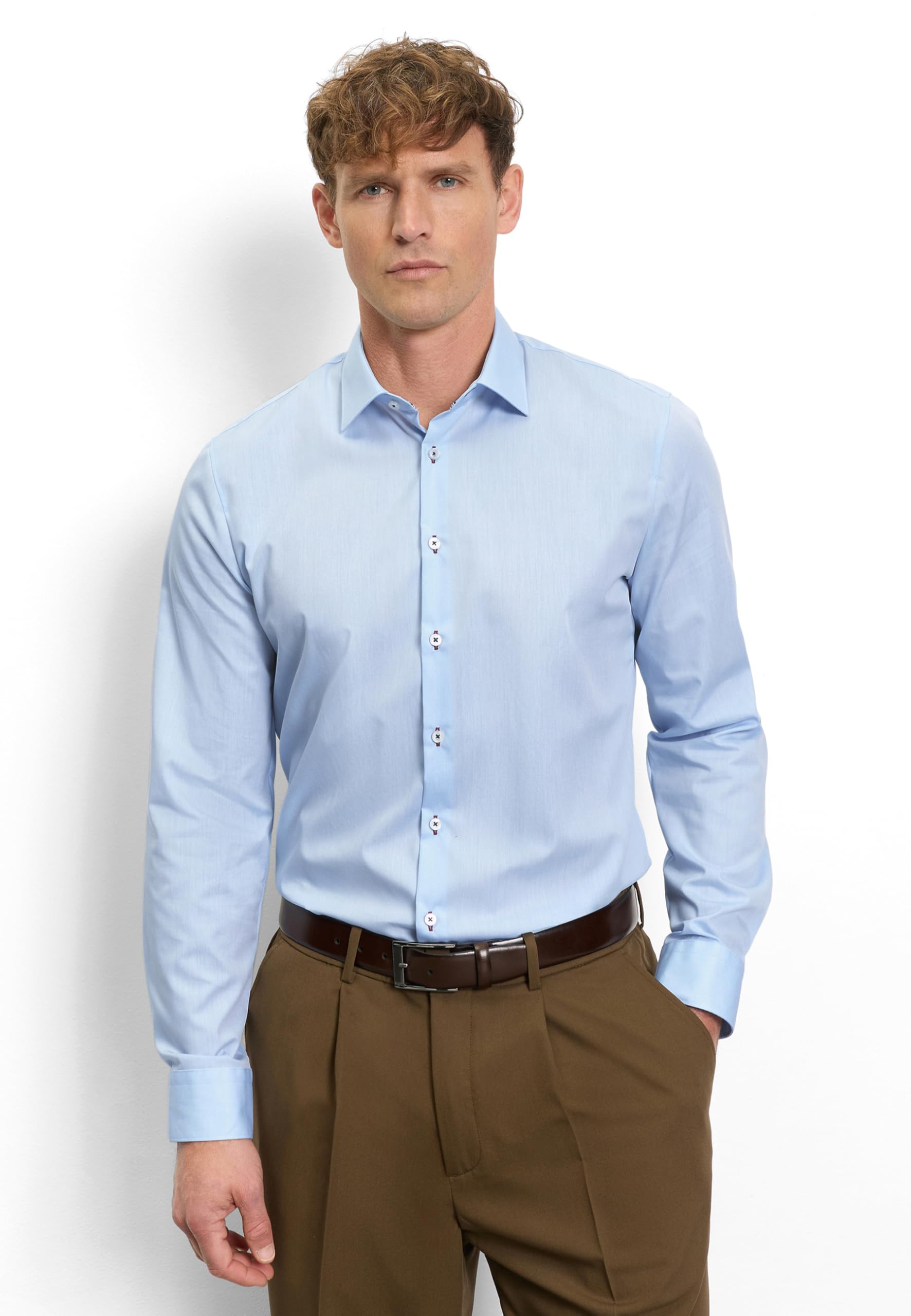 OLYMP Herren Hemd Langarm Skinny 250214
