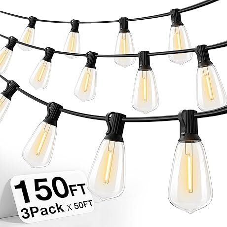 Addlon Outdoor Light Waterproof (150 FT String Lights)
